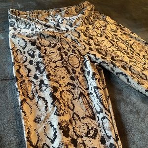 Goldsheep nude snakeskin leggings